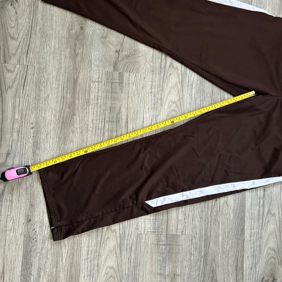 Holloway Women's Brown w/ White Track Pants Sz L - Picture 7 of 10